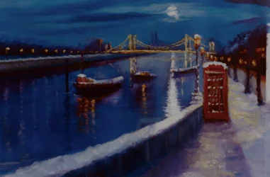 Chelsea Winter Thames Embankment, 2000